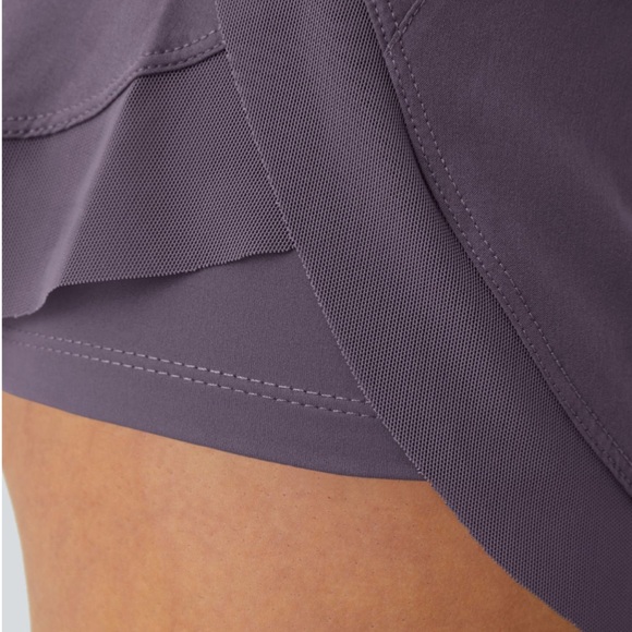 Halara purple midrise flowy, two in one running shorts, medium, new - Picture 7 of 11